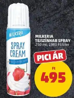 PENNY Milkeria tejszínhab spray ajánlat