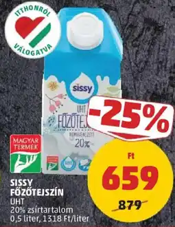 PENNY Sissy főzőtejszín ajánlat