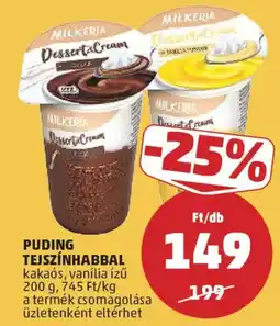PENNY Milkeria Puding Tejszínhabbal ajánlat