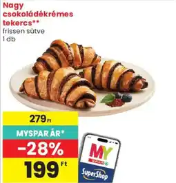 Spar Market My Spar nagy csokoládékrémek tekercs ajánlat
