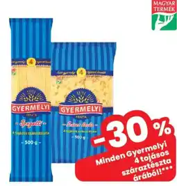 Spar Market Gyermelyi 4 tojásos száraztészta ajánlat