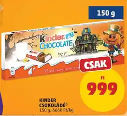 PENNY Kinder csokoládé ajánlat