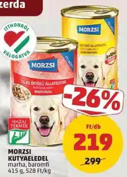 PENNY Morzsi kutyaeledel marha, baromfi ajánlat