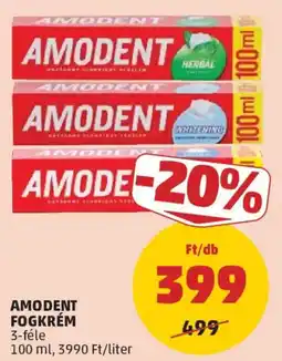 PENNY Amodent fogkrém ajánlat