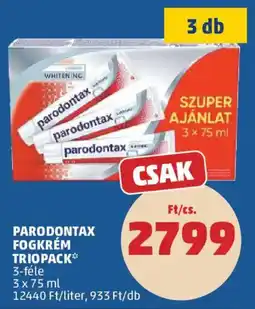 PENNY Parodontax fogkrém triopack* ajánlat