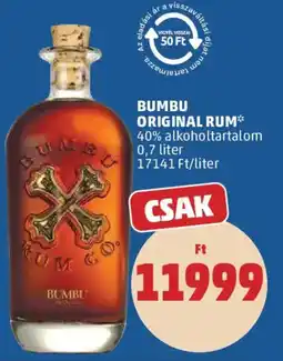 PENNY Bumbu original rum ajánlat