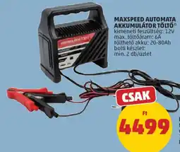 PENNY Maxspeed akkumulátor töltő ajánlat