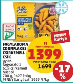 PENNY Fagylakoma cornflakes csirkemell csík ajánlat