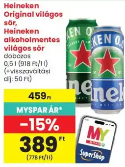 Spar Market Heineken világos sör ajánlat