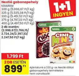 Spar Market Nestlé gabanapehely ajánlat