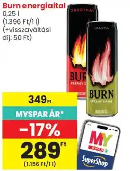 Spar Market Burn energiaital ajánlat
