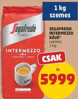PENNY Segafredo Intermezzo kávé ajánlat
