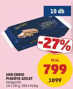 PENNY San fabio piskóta szelet mogyorós ajánlat