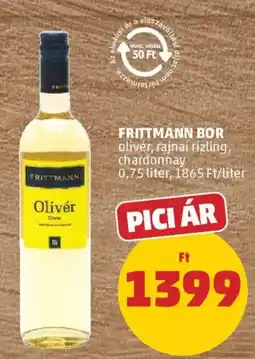 PENNY Frittman bor olivér, rajnai rizling, chardonnay ajánlat
