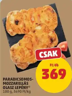 PENNY Paradicsomos-mozzarellás olasz lepény ajánlat