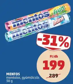 PENNY Mentos mentolos, gyümölcsös ajánlat