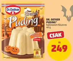 PENNY Dr.Oetker pudding halloween fűszeres ajánlat