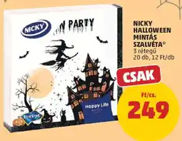PENNY Nicky halloween mintás szalvéta ajánlat