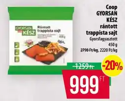 Coop Coop gyorsan kész rántott trappista sajt ajánlat