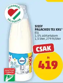 PENNY Sissy palackos tej xxl ajánlat