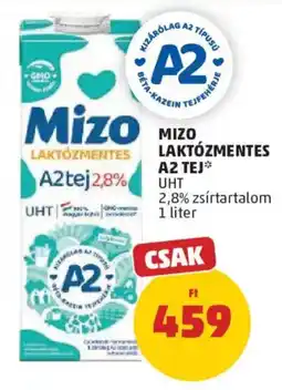 PENNY Mizo laktózmentes A2 tej ajánlat