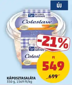PENNY Kühlmann káposztasaláta ajánlat