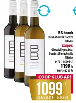 Coop Bb borok ajánlat