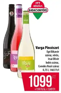 Coop Varga Pincészet ajánlat
