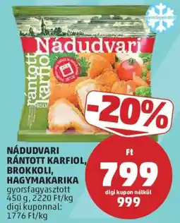PENNY Nádudvari rántott karfiol, brokkoli, hagymakarika ajánlat
