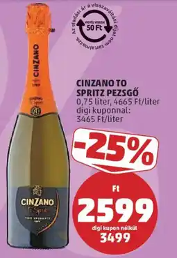PENNY Cinzano To Spritz ajánlat