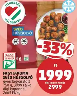 PENNY Fagylakoma svéd húsgolyó ajánlat