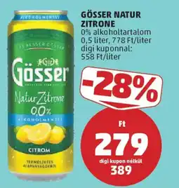 PENNY Gösser Natur Zitrone ajánlat