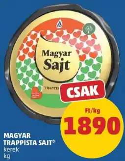 PENNY Magyar Trappista sajt ajánlat