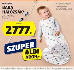 ALDI Lily & Dan baba hálózsák ajánlat