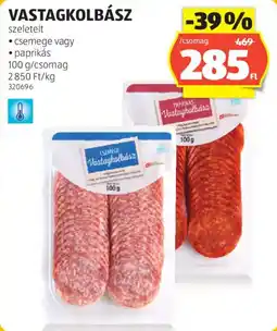 ALDI Vastagkolbász ajánlat