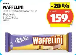 ALDI Milka Waffelini ajánlat