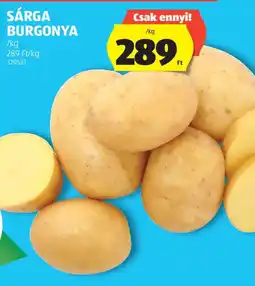 ALDI Sárga burgonya ajánlat
