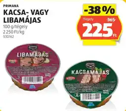 ALDI Primana kacsamájas vagy libamájas ajánlat