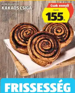 ALDI kakaós csiga ajánlat