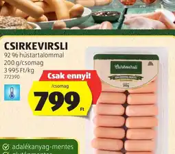 ALDI Snack time készétel ajánlat