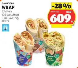 ALDI Daylicious wrap ajánlat