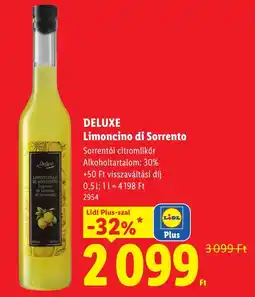 Lidl Deluxe limoncino di sorrento ajánlat