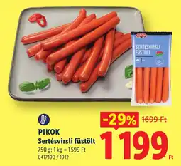 Lidl Pikok sertésvirslí füstölt ajánlat
