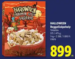 Lidl Halloween reggelizőpehely ajánlat