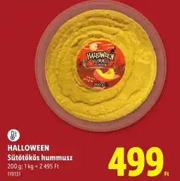 Lidl Halloween hummusz ajánlat
