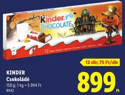 Lidl Kinder Csokoládé ajánlat