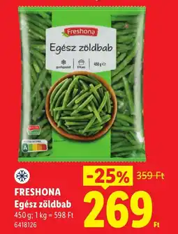 Lidl Freshona egész zöldbab ajánlat