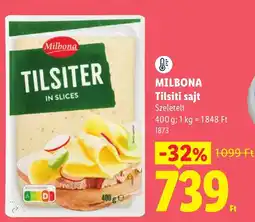 Lidl Milbona tilsiter sajt ajánlat