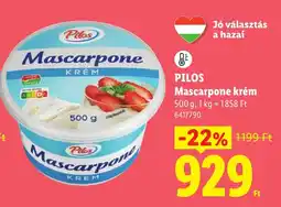 Lidl Pilos mascarpone krém ajánlat