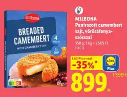 Lidl Milbona panírozott camembert ajánlat